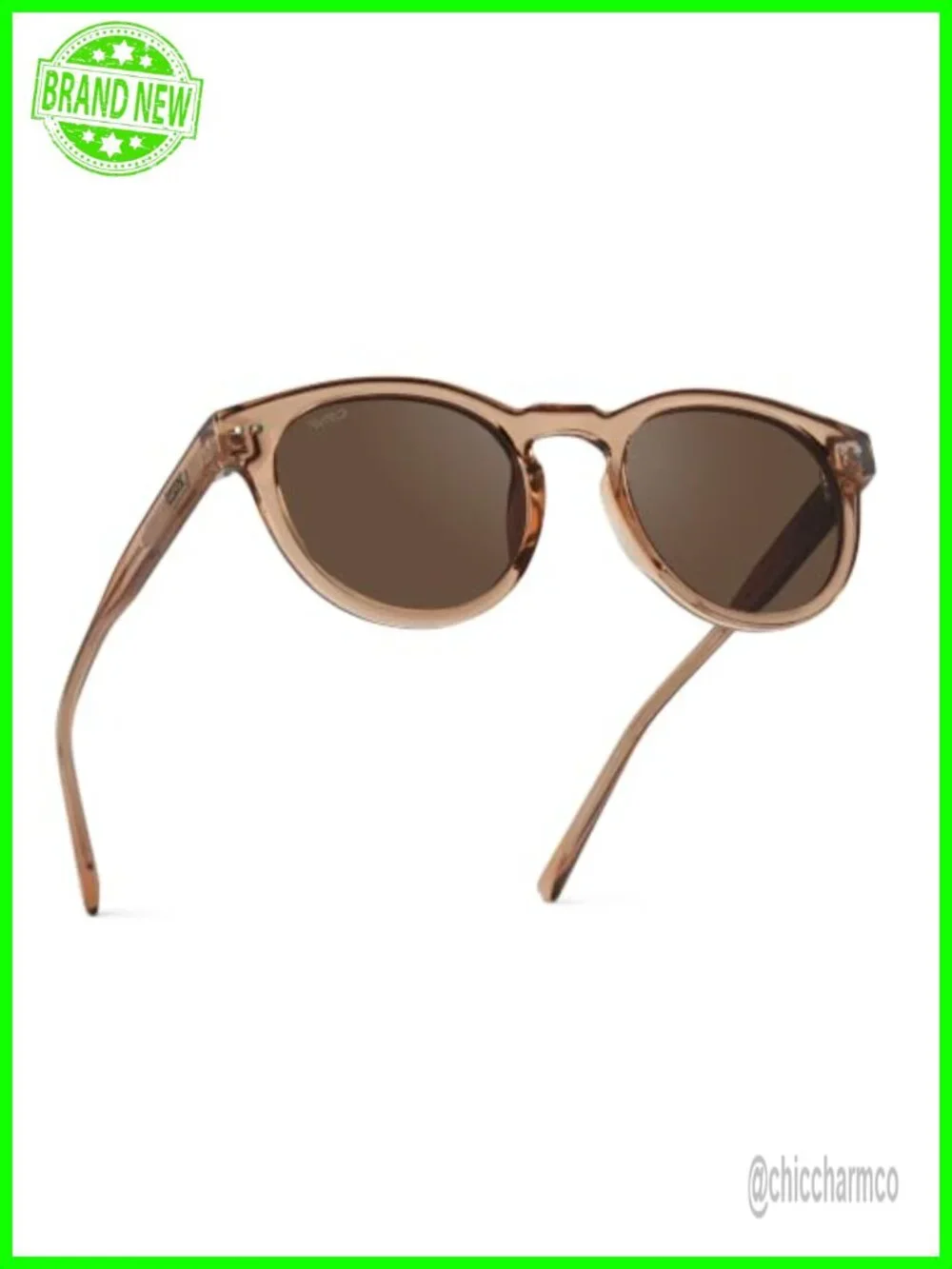 Women's Polarized Sunglasses Retro Round Acetate Frame UV400